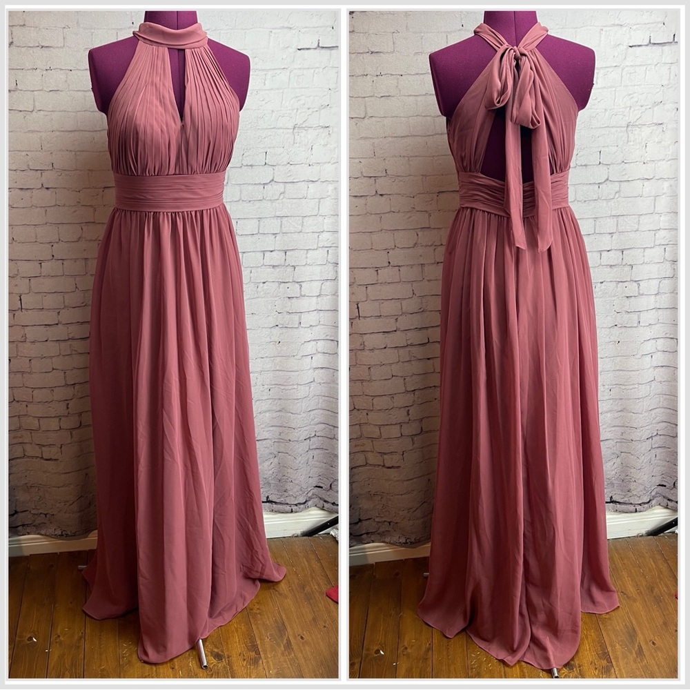 Azazie size A6 dusty pink bridesmaid dress